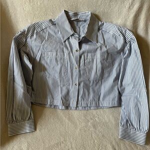 Zara Cropped Button Down